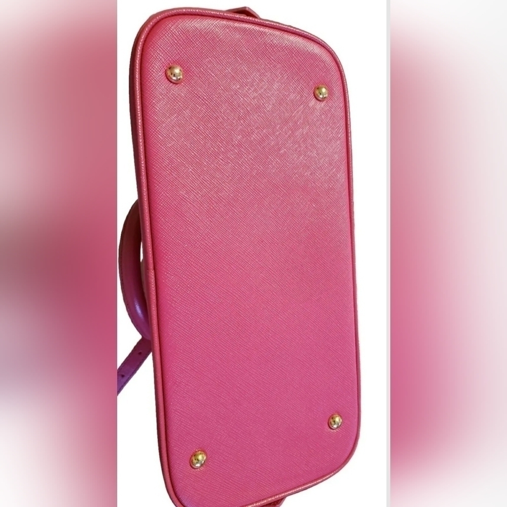 Samantha Thavasa Pink Handbag purse with handles & strap gold lock & keys EUC - Picture 7 of 16